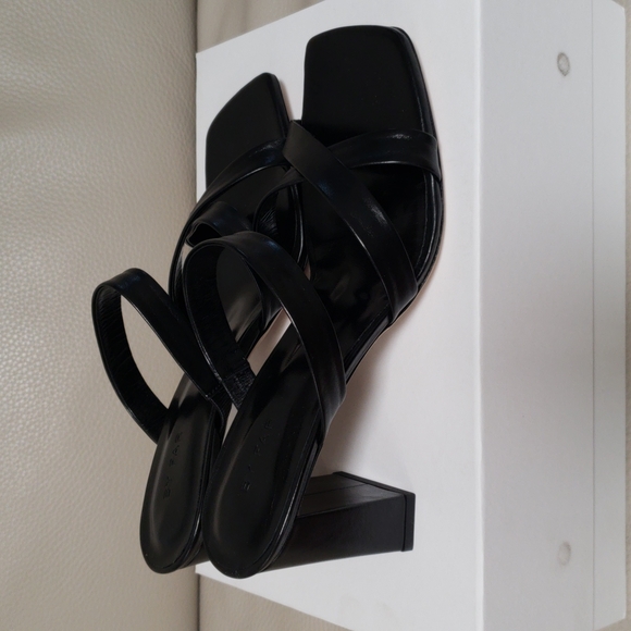 BY FAR LENY SLIDE LEATHER SANDALS SIZE 39 - Picture 3 of 9